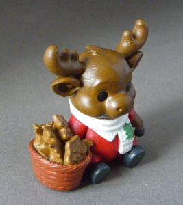 3D Prints - Rendier met Kerstkoekjes 1 - Geschilderd